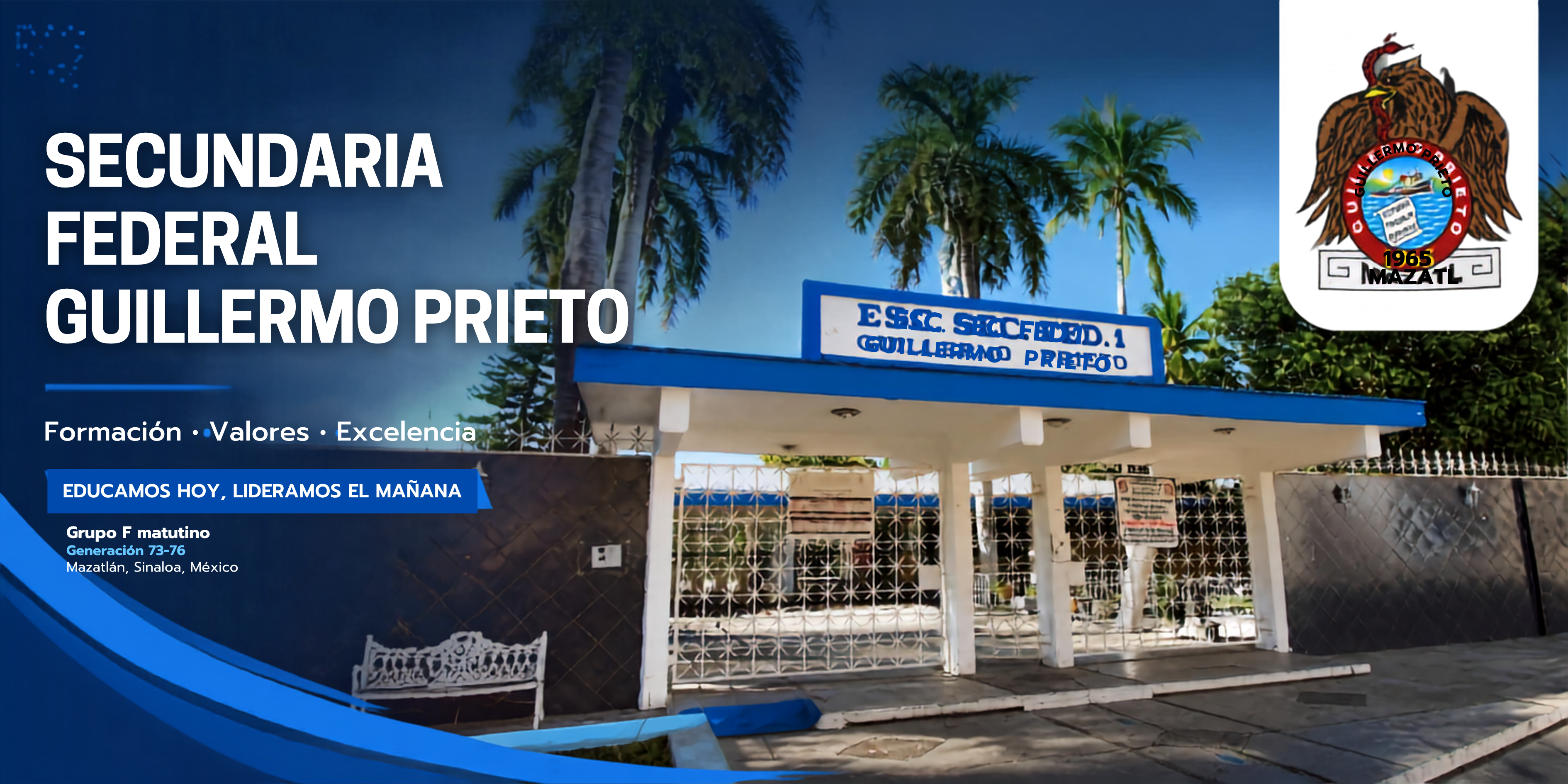 Fachada de la Escuela Secundaria Federal Guillermo Prieto